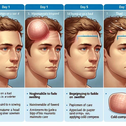 bump on head swelling how long to disappear