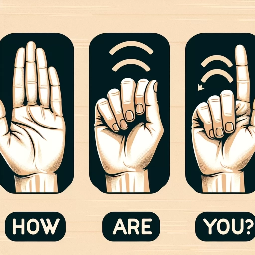how are you in sign language