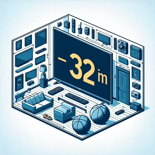 how big is 32 inch tv