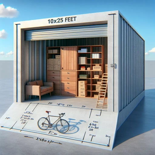 how big is a 10x25 storage unit