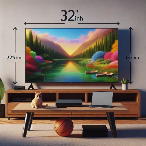 how big is a 32 inch tv
