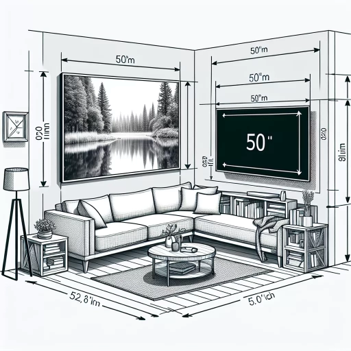 how big is a 50 inch tv