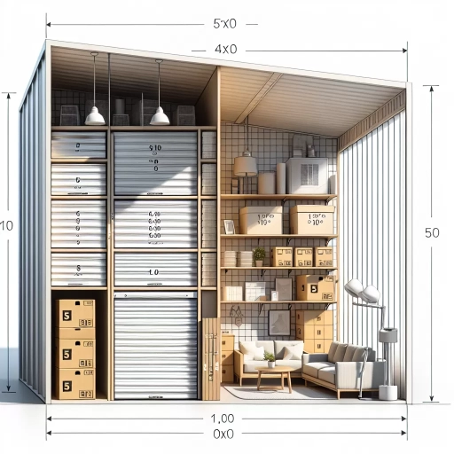 how big is a 5x10 storage unit