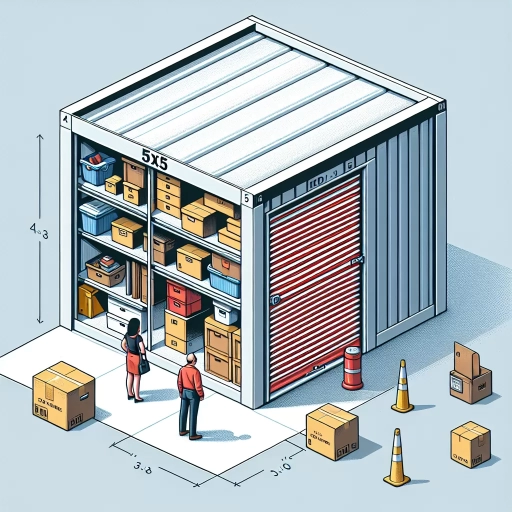 how big is a 5x5 storage unit