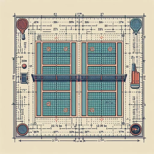 how big is a pickleball court