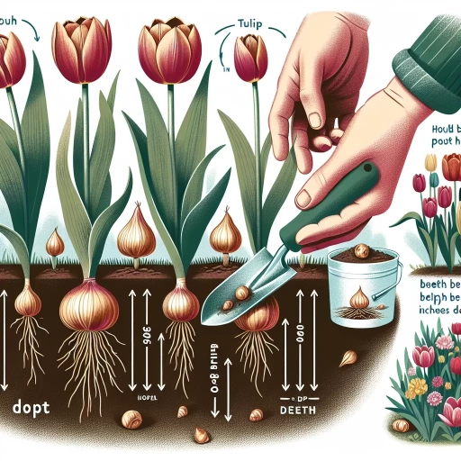 how deep do you plant tulip bulbs