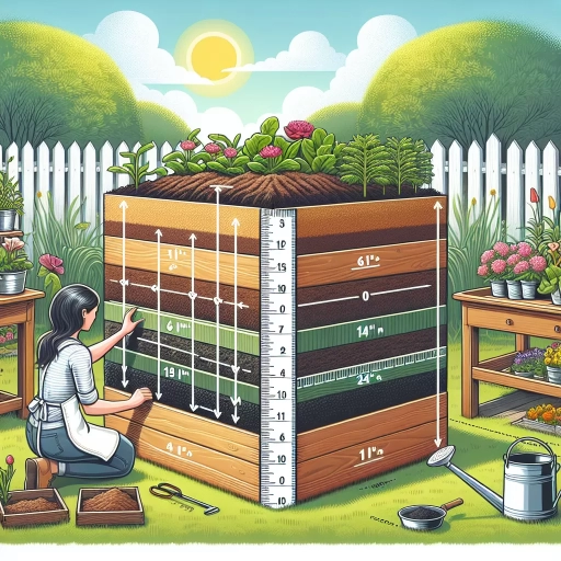 how deep should a raised garden bed be