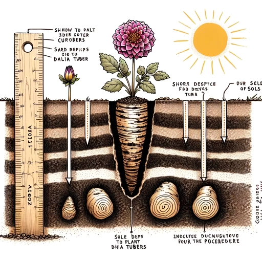 how deep to plant dahlia tubers