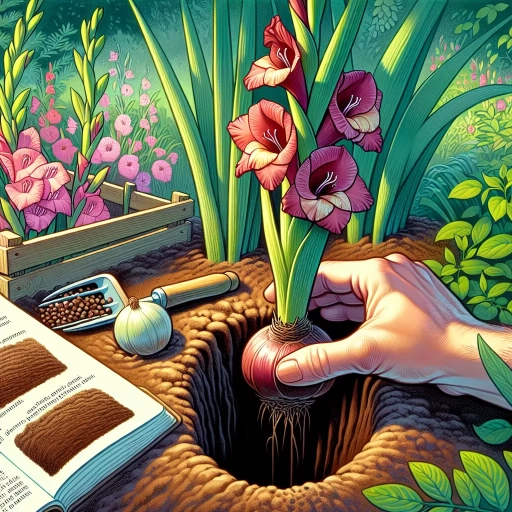 how deep to plant gladiolus bulbs