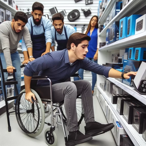 how did garrett from superstore get in a wheelchair