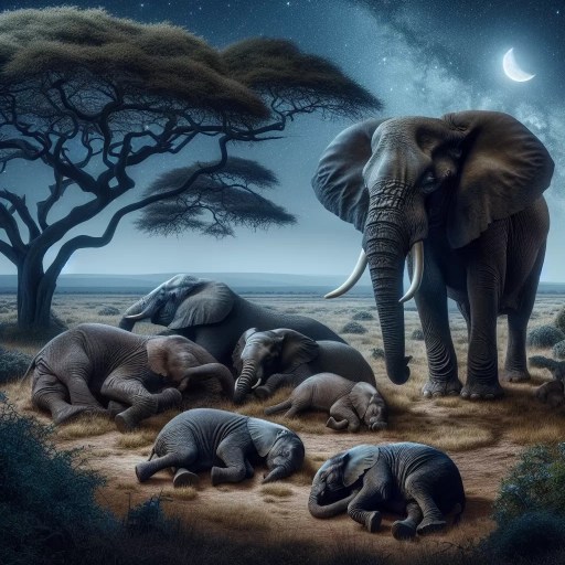 how do elephants sleep