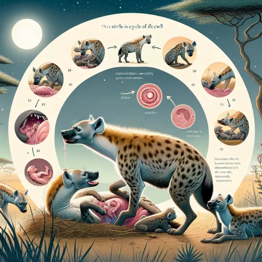 how do hyenas give birth