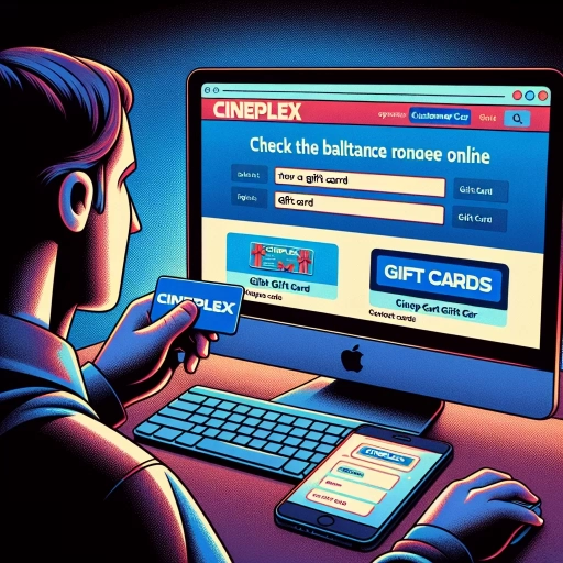 how do i check the balance on my cineplex gift card without calling