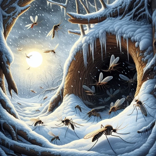 how do mosquitoes survive winter