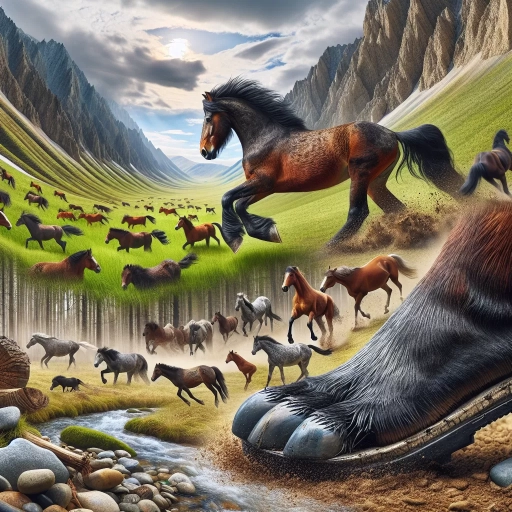 how do wild horses trim their hooves