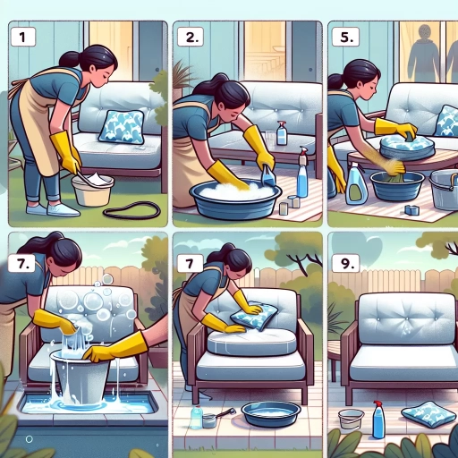 how do you clean outdoor cushions without removable covers