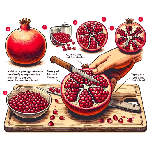 how do you cut a pomegranate