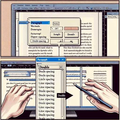 how do you double space in word