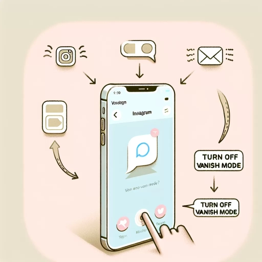 how do you turn off vanish mode on instagram