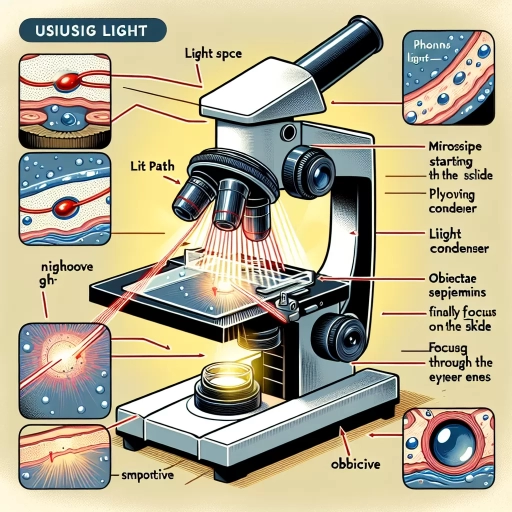how does a microscope use light