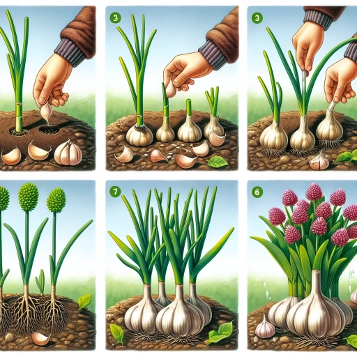 how does garlic grow