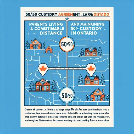 how far apart can parents live and still have 50/50 custody ontario