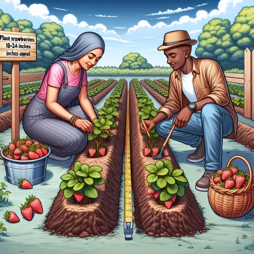 how far apart to plant strawberries