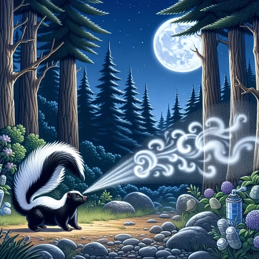 how far can skunks spray