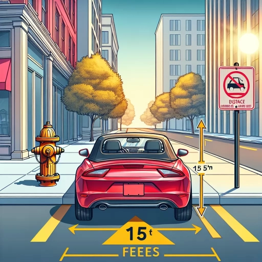 how far can you park from a fire hydrant