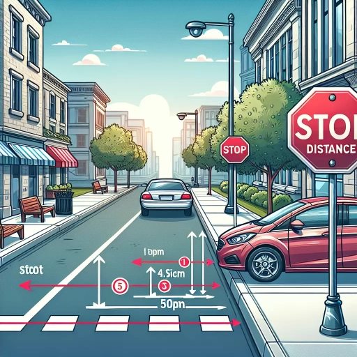 how far can you park from a stop sign