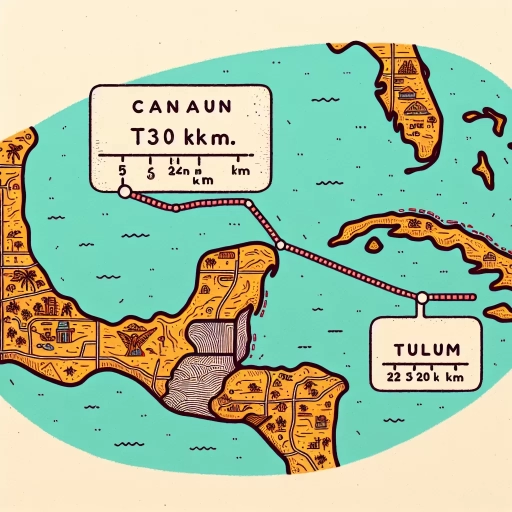 how far is tulum from cancun
