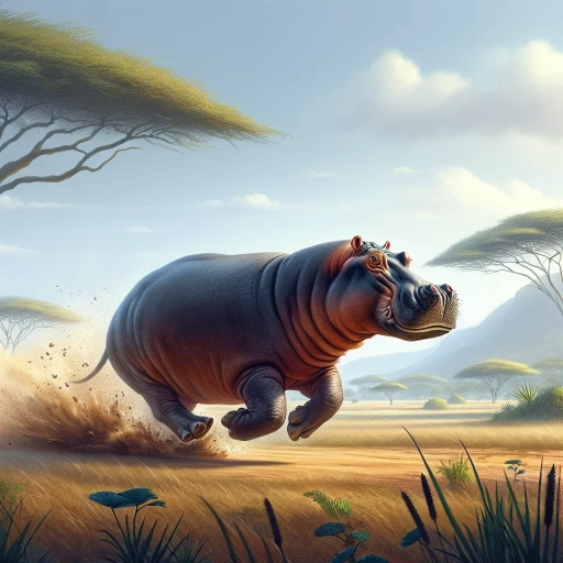 how fast can hippos run