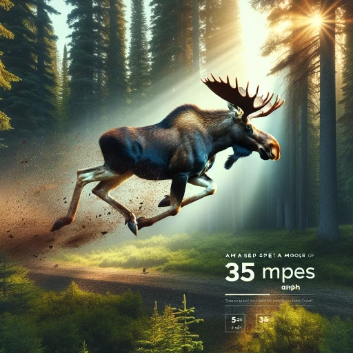 how fast can moose run