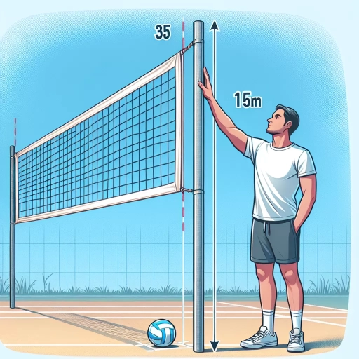 how high is a volleyball net