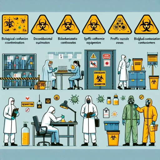 how is a biological contamination area identified?