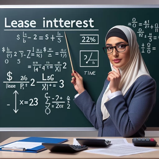 how is interest calculated on a lease?
