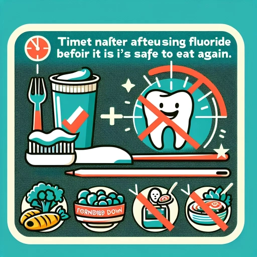 how long after fluoride can i eat