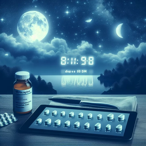 how long before bed should i take mirtazapine