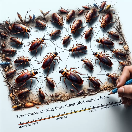 how long can cockroaches live without food
