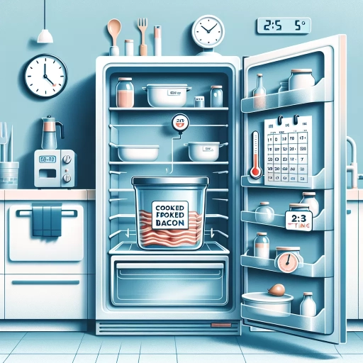 how long can cooked bacon stay in fridge