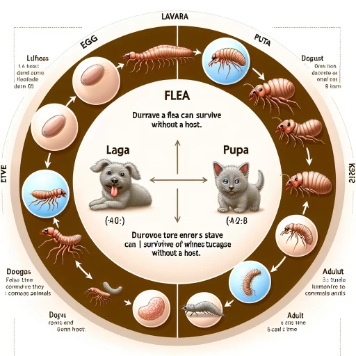 how long can fleas live without a host