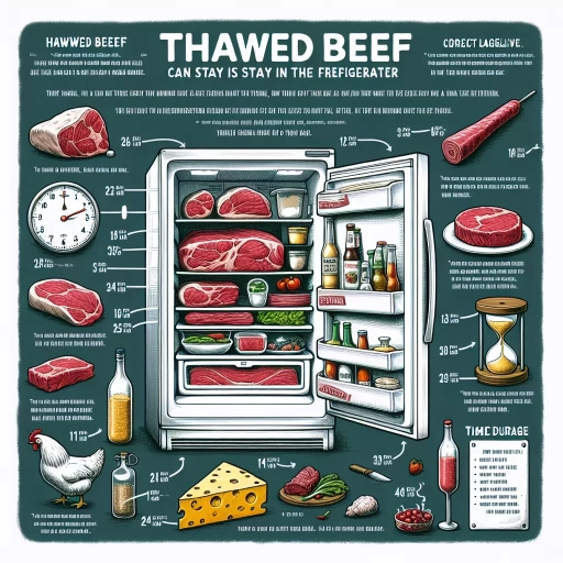 how long can thawed beef stay in fridge