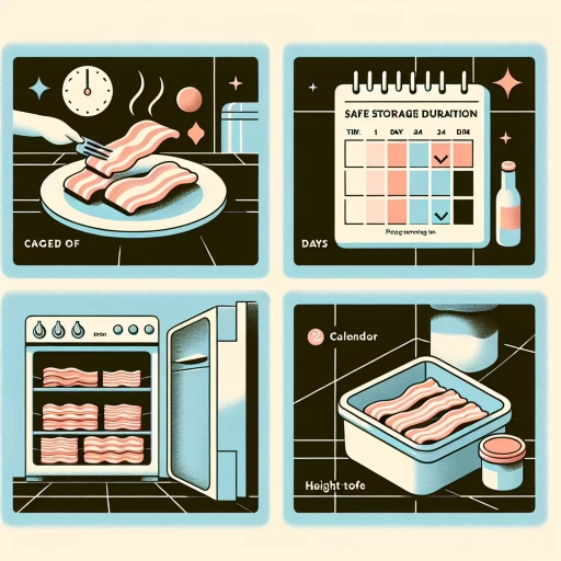 how long can you keep cooked bacon in the fridge