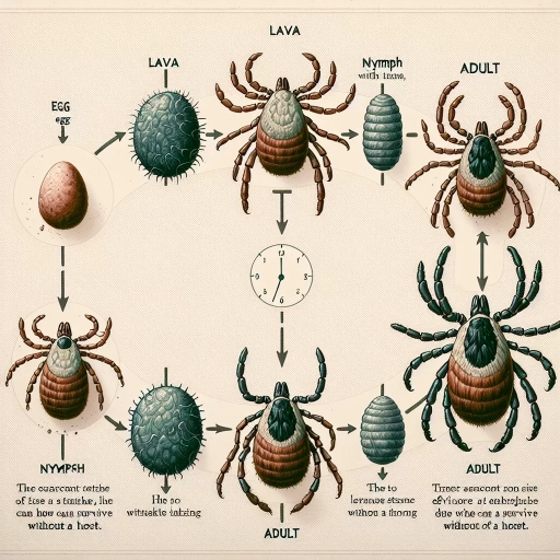how long do ticks live without a host