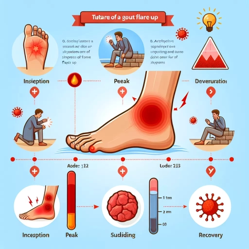 how long does a gout flare up last