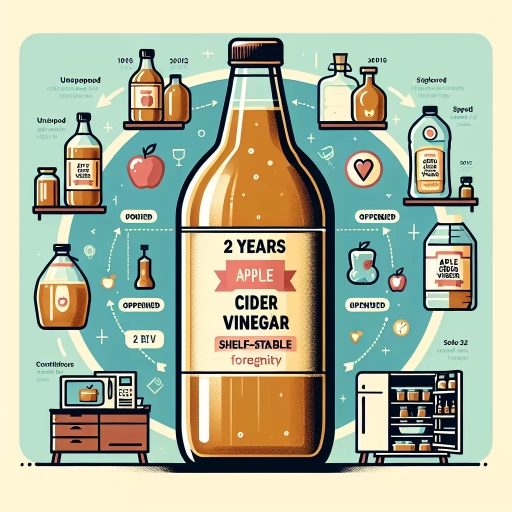 how long does apple cider vinegar last
