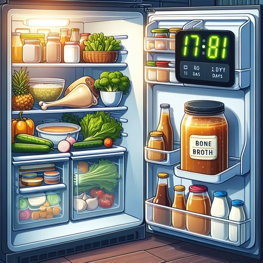 how long does bone broth last in the fridge
