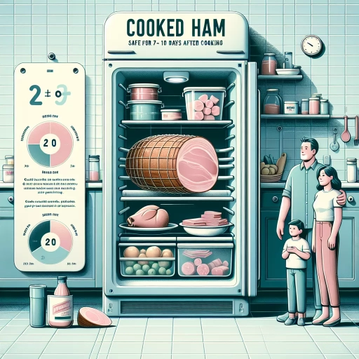 how long does cooked ham last in fridge