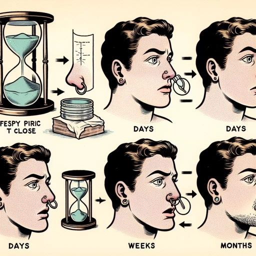how long does it take for a nose piercing to close