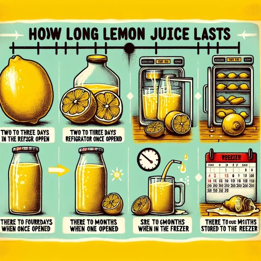 how long does lemon juice last